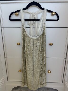 Twin-Set Gold Sequin Top